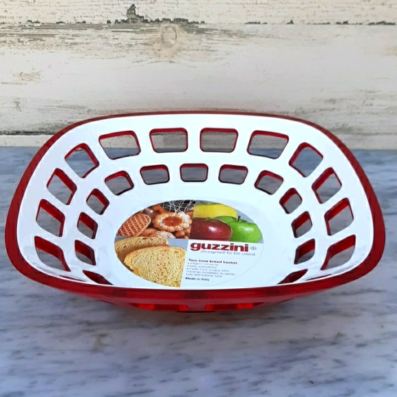 NWT GUZZINI TWO-TONE BREAD BASKET - Picture 8 of 8